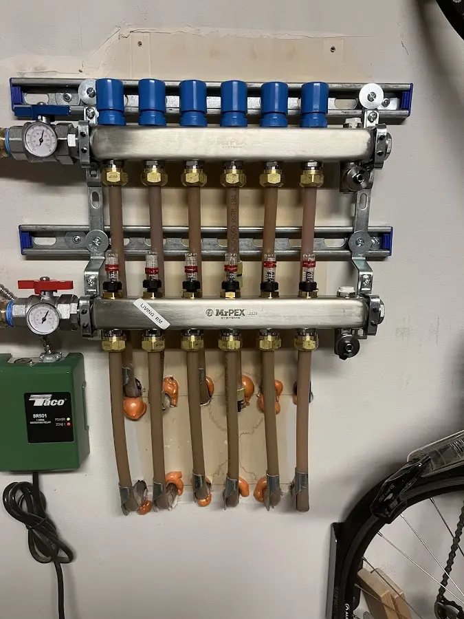 Plumber performing Gas Leak Detection at a residential property in Demopolis